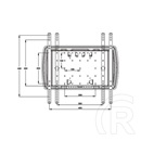 Multibrackets M VESA Super Slim fali konzol (32"-65", max. VESA 400x400, dönthető, forgatható, fekete, 40 kg)