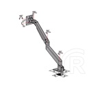 Multibrackets M gázrugós asztali konzol (15-34", VESA 75x75/100x100, max. 10 kg, ezüst)