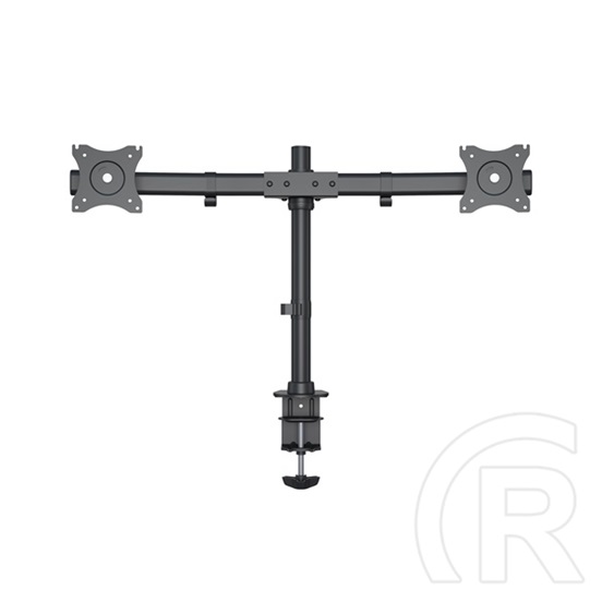 Multibrackets asztali konzol (2 képernyős, 15-27", VESA 75x75/100x100 mm, 8 kg/monitor, dönthető, forgatható, fekete)