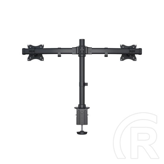 Multibrackets asztali konzol (2 képernyős, 15-27", VESA 75x75/100x100 mm, 8 kg/monitor, dönthető, forgatható, fekete)