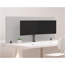 Multibrackets asztali konzol (2 képernyős, 15-27", VESA 75x75/100x100 mm, 8 kg/monitor, dönthető, forgatható, fekete)