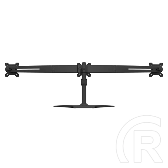 Multibrackets asztali monitorállvány, 3 képernyős rögzítőkar (15–24", VESA 75x75/100x100, dönthető, forgatható, fekete)