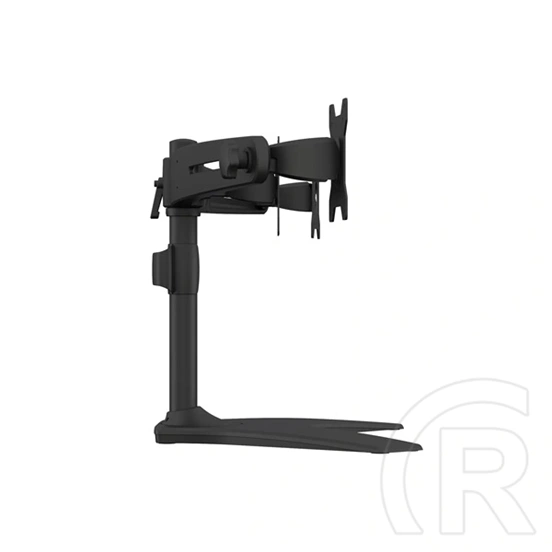 Multibrackets asztali monitorállvány, 3 képernyős rögzítőkar (15–24", VESA 75x75/100x100, dönthető, forgatható, fekete)