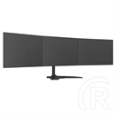 Multibrackets asztali monitorállvány, 3 képernyős rögzítőkar (15–24", VESA 75x75/100x100, dönthető, forgatható, fekete)