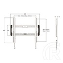 Multibrackets fix falitartó (32-65", max. VESA 400x400 mm, 50 kg, fekete)