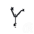 Multibrackets gázrugós 2 karos asztali monitor konzol (15-32", VESA 75x75/100x100, max. 10 kg, fekete)