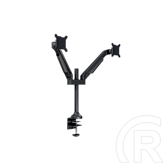 Multibrackets gázrugós 2 karos asztali monitor konzol (15-32", VESA 75x75/100x100, max. 10 kg, fekete)