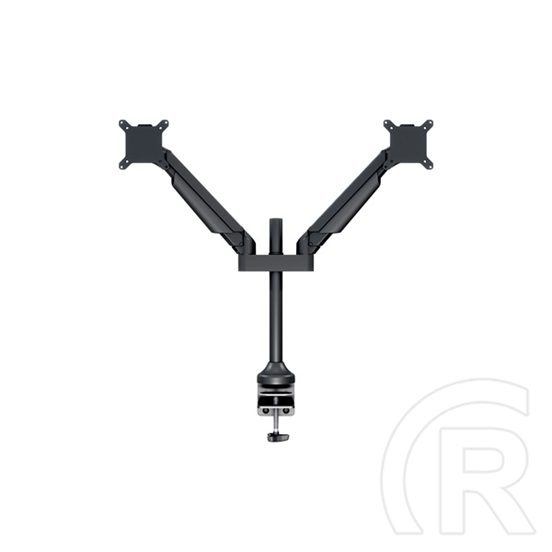 Multibrackets gázrugós 2 karos asztali monitor konzol (15-32", VESA 75x75/100x100, max. 10 kg, fekete)