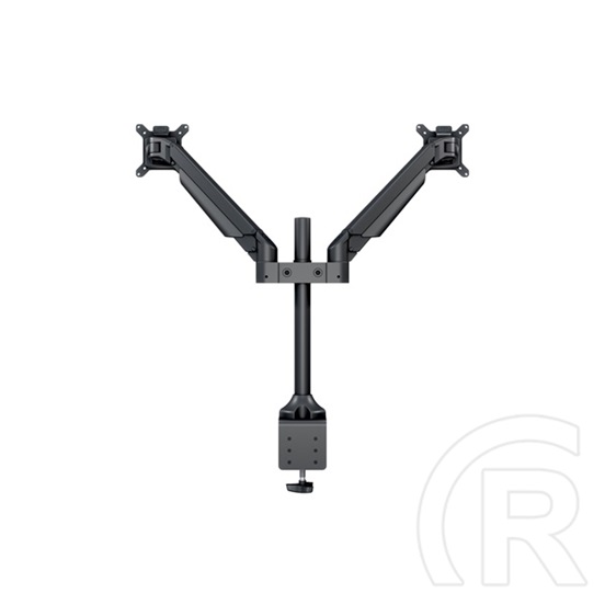Multibrackets gázrugós 2 karos asztali monitor konzol (15-32", VESA 75x75/100x100, max. 10 kg, fekete)