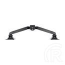 Multibrackets gázrugós 2 karos asztali monitor konzol (15-32", VESA 75x75/100x100, max. 10 kg, fekete)