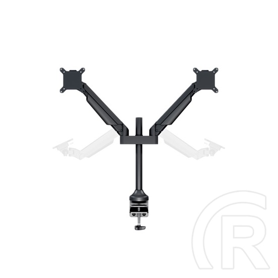 Multibrackets gázrugós 2 karos asztali monitor konzol (15-32", VESA 75x75/100x100, max. 10 kg, fekete)