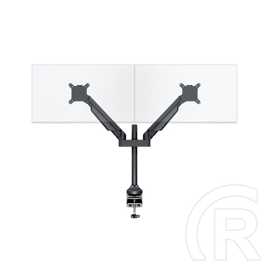 Multibrackets gázrugós 2 karos asztali monitor konzol (15-32", VESA 75x75/100x100, max. 10 kg, fekete)
