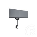 Multibrackets gázrugós 2 karos asztali monitor konzol (15-32", VESA 75x75/100x100, max. 10 kg, fekete)