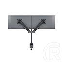 Multibrackets gázrugós 2 karos asztali monitor konzol (15-32", VESA 75x75/100x100, max. 10 kg, fekete)