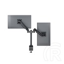 Multibrackets gázrugós 2 karos asztali monitor konzol (15-32", VESA 75x75/100x100, max. 10 kg, fekete)