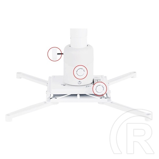 Multibrackets mennyezeti projektor konzol M Universal (állítható 600-1000 mm, max. 20 kg, fehér)