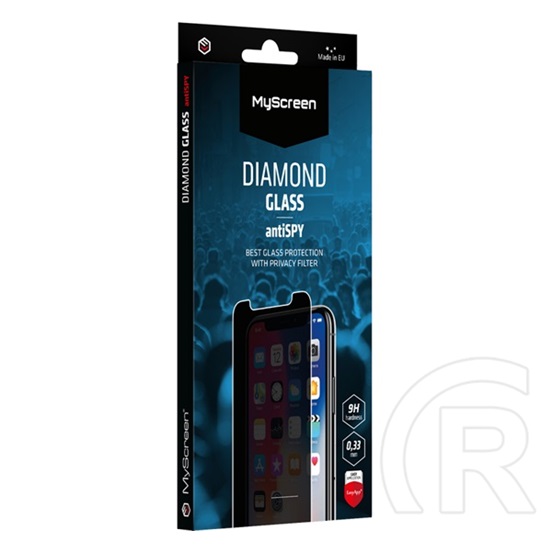 Myscreen Samsung Galaxy S25 Ultra (SM-S938) antispy glass edge képernyővédő üveg (2.5d, betekintés védelem, 9h) átlátszó