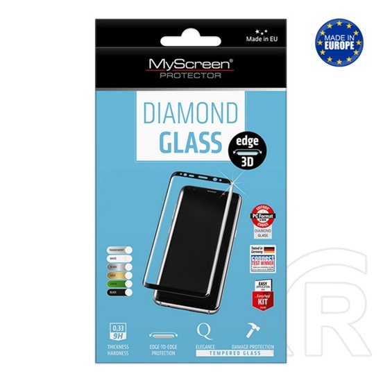 Myscreen Vivo V40 diamond glass edge képernyővédő üveg (3d, 0.33mm, 9h) fekete