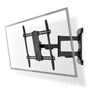 NEDIS TVWM6570BK fali tartó konzol (43"-100", VESA 400x200-800x600, max 70 kg, dönthető 15°, forgatható 0-180°, fekete