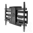 NEDIS TVWM6570BK fali tartó konzol (43"-100", VESA 400x200-800x600, max 70 kg, dönthető 15°, forgatható 0-180°, fekete