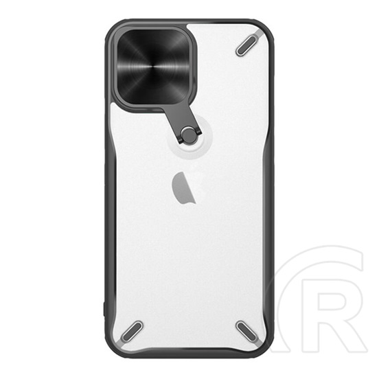 NILLKIN Apple iPhone 13 Pro cyclops telefonvédő (közepesen ütésálló, légpárnás sarok, kameravédő, kitámasztó) fekete