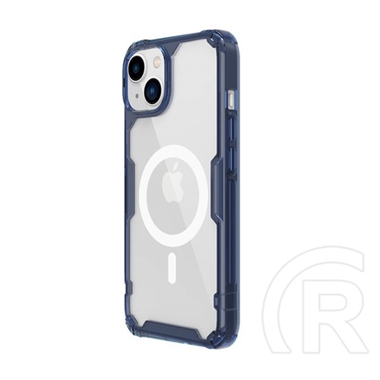 NILLKIN Apple iPhone 14 Plus nature pro magnetic védő (közepesen ütésálló, légpárnás sarok, magsafe rögzítés) sötétkék