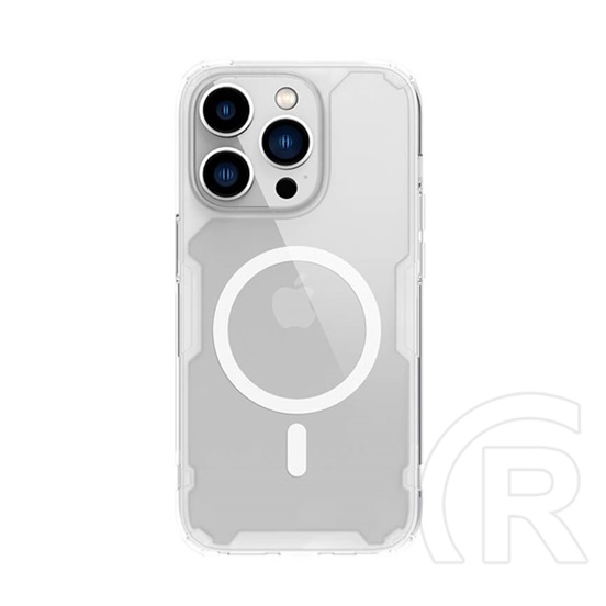 NILLKIN Apple iPhone 14 Pro Max nature pro magnetic műanyag védő (, légpárnás sarok, magsafe rögzítés) átlátszó