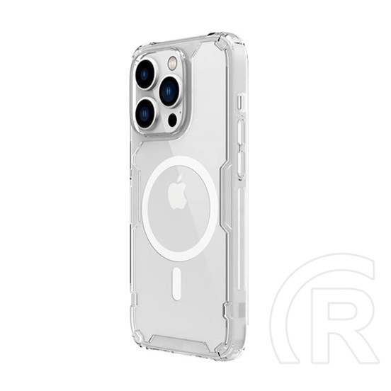 NILLKIN Apple iPhone 14 Pro Max nature pro magnetic műanyag védő (, légpárnás sarok, magsafe rögzítés) átlátszó