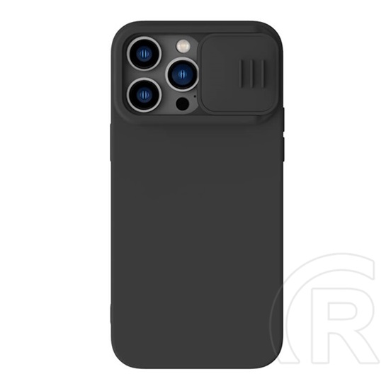 NILLKIN Apple iPhone 14 Pro camshield silky magnetic védő (mágneses, plüss belső, kamera védelem, környezetbarát) fekete
