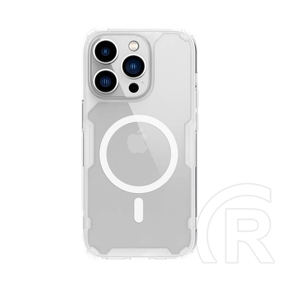 NILLKIN Apple iPhone 14 Pro nature pro magnetic védő (közepesen ütésálló, légpárnás sarok, magsafe rögzítés) átlátszó