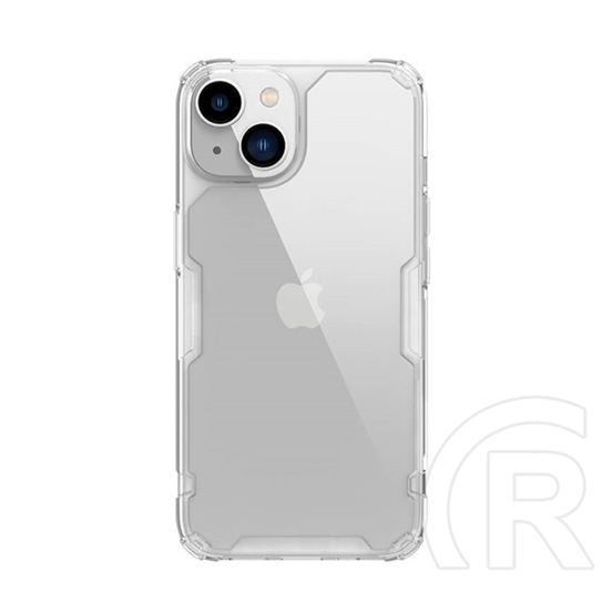 NILLKIN Apple iPhone 14 nature pro műanyag telefonvédő (szilikon keret, közepesen ütésálló, légpárnás sarok) átlátszó