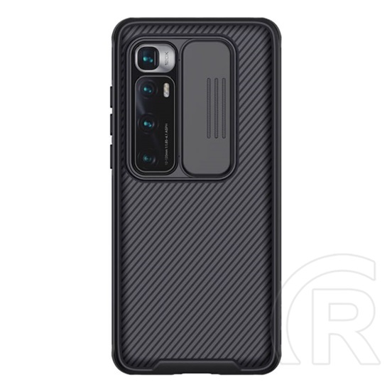 NILLKIN CAMSHIELD PRO műanyag telefonvédő ( Xiaomi Mi 10 Ultra szilikon keret, közepesen ütésálló, kamera védelem)fekete