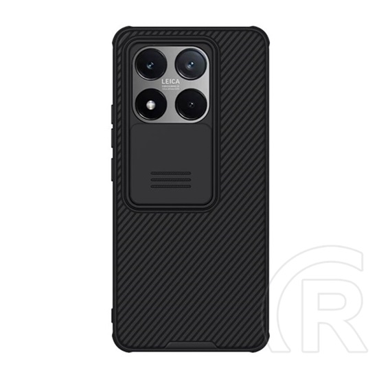 NILLKIN CAMSHIELD PRO szilikon telefonvédő  Xiaomi 14T (ütésállóság, kameravédő, csíkos) FEKETE