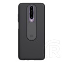 NILLKIN CAMSHIELD műanyag védő ( Xiaomi Redmi K30 / K30 5G szilikon keret, közepesen ütésálló, kamera védelem) fekete