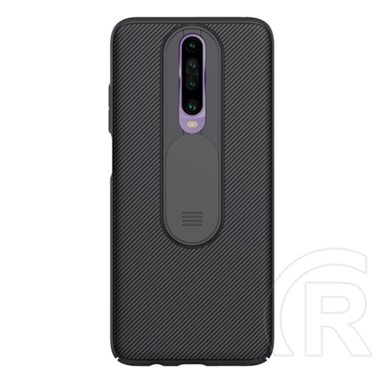 NILLKIN CAMSHIELD műanyag védő ( Xiaomi Redmi K30 / K30 5G szilikon keret, közepesen ütésálló, kamera védelem) fekete