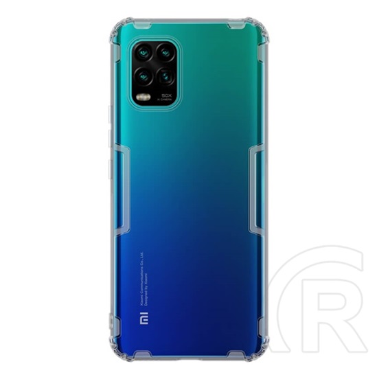 NILLKIN NATURE Xiaomi Mi 10 Lite 5G szilikon telefonvédő (közepesen ütésálló, légpárnás sarok, ultravékony) szürke