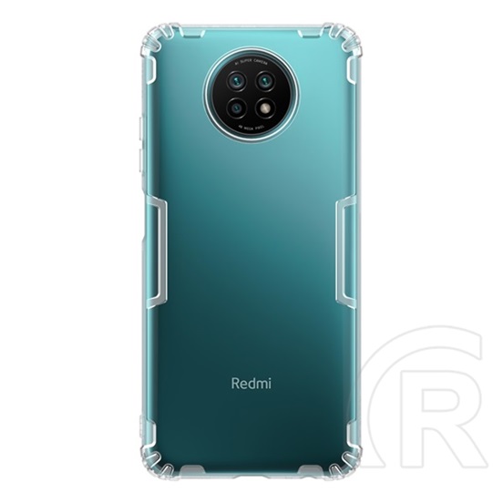 NILLKIN NATURE Xiaomi Redmi Note 9 5G szilikon telefonvédő (közepesen ütésálló, légpárnás sarok, ultravékony) átlátszó
