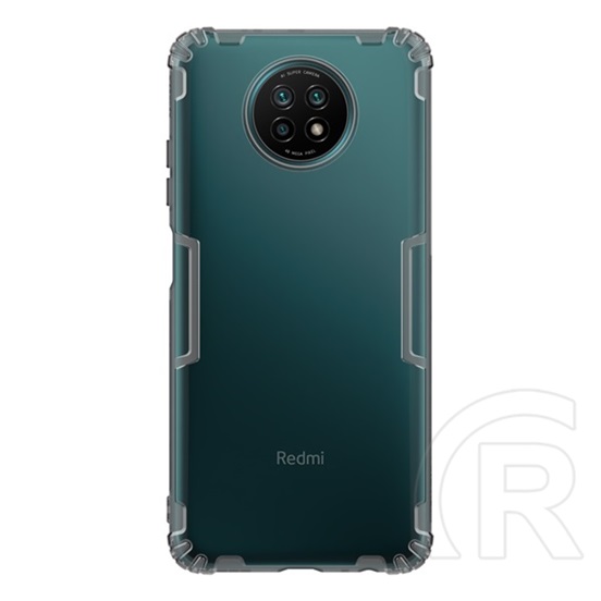 NILLKIN NATURE Xiaomi Redmi Note 9 5G szilikon telefonvédő (közepesen ütésálló, légpárnás sarok, ultravékony) szürke