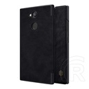 NILLKIN QIN Sony Xperia L2 (H4311) tok álló, bőr hatású (Flip, oldalra nyíló, bankkártya tartó) fekete