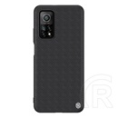 NILLKIN TEXTURED műanyag telefonvédő (érdes felület, közepesen ütésálló, Xiaomi Mi 10T Pro 5G szilikon keret) fekete