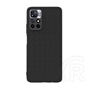 NILLKIN TEXTURED műanyag telefonvédő (érdes felület, közepesen ütésálló, Xiaomi Redmi Note 11T 5G szilikon keret) fekete