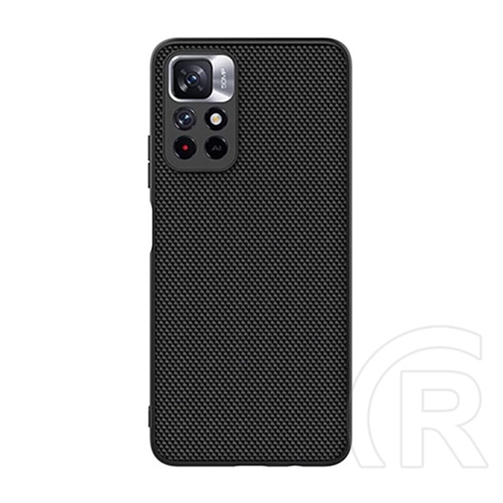 NILLKIN TEXTURED műanyag telefonvédő (érdes felület, közepesen ütésálló, Xiaomi Redmi Note 11T 5G szilikon keret) fekete