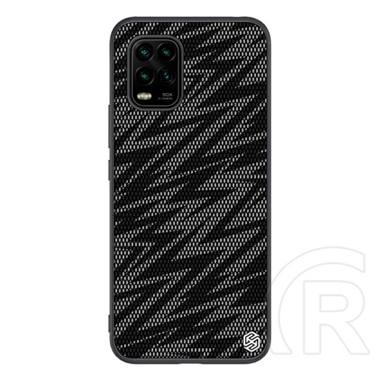 NILLKIN TWINKLE Xiaomi Mi 10 Lite 5G szilikon védő (közepesen ütésálló, műanyag hátlap, környezetbarát, csillogó) fekete
