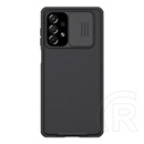 NILLKIN camshield pro műanyag telefonvédő (szilikon keret, közepesen ütésálló, kamera védelem, csíkos minta) fekete a73