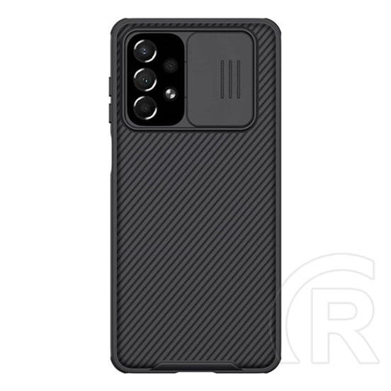 NILLKIN camshield pro műanyag telefonvédő (szilikon keret, közepesen ütésálló, kamera védelem, csíkos minta) fekete a73