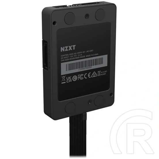 NZXT Control Hub AC-CRFR1-B1 (3×8-tűs PWM, 1×4-tűs PWM, 4×8-tűs RGB + 1×RGB, max 96 LED/csatorna, PCIe 8-tűs táp, fekete