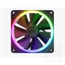 NZXT F120 RGB hűtő ventilátor (120 mm, PWM, 500-1800 RPM, FDB, 4-tűs, fekete)