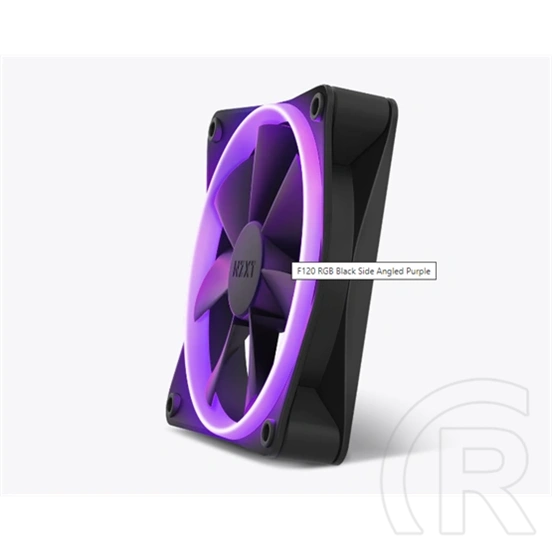 NZXT F120 RGB hűtő ventilátor (120 mm, PWM, 500-1800 RPM, FDB, 4-tűs, fekete)