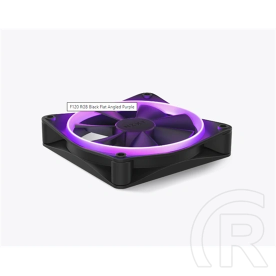 NZXT F120 RGB hűtő ventilátor (120 mm, PWM, 500-1800 RPM, FDB, 4-tűs, fekete)