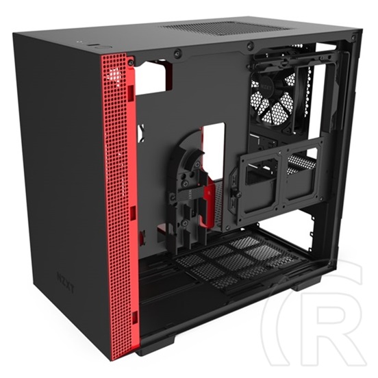 NZXT H210 (kis torony, mini-ITX, ablakos, fekete-piros)
